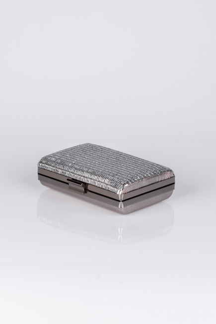 Platinum Plaster Fabric Box Bag V334