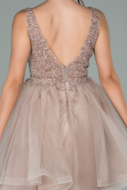 Short Mink Invitation Dress ABK1108