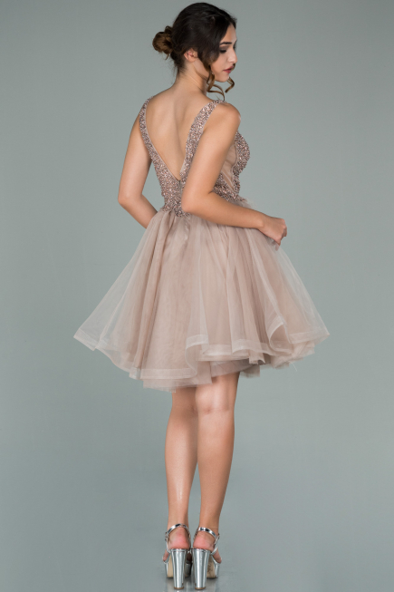 Short Mink Invitation Dress ABK1108