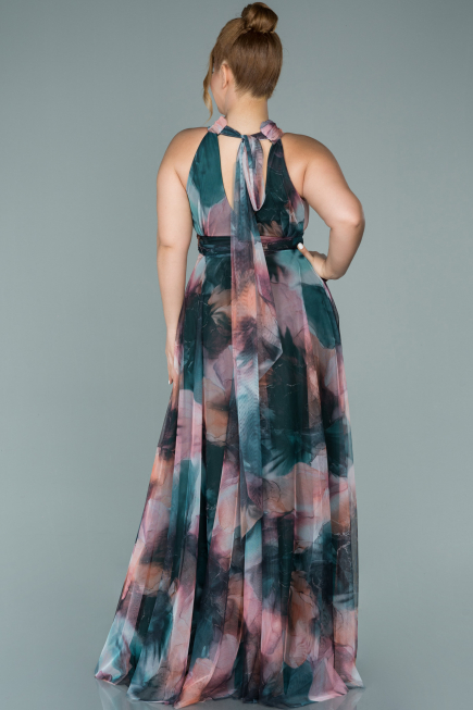 Onion Skin Long Oversized Evening Dress ABU1447