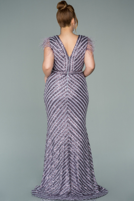 Lila Long Evening Dress ABU1044