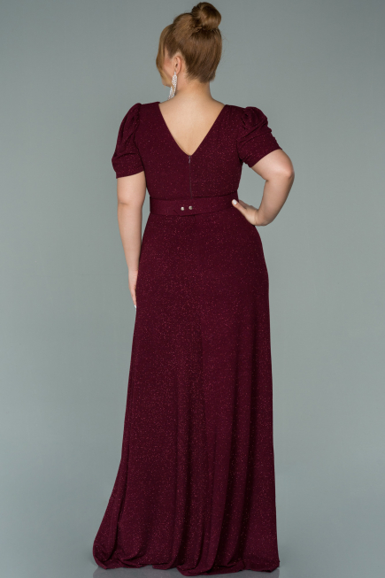 Long Burgundy Oversized Evening Dress ABU1904