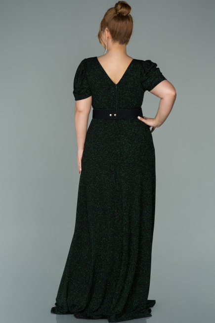 Long Emerald Green Oversized Evening Dress ABU1904