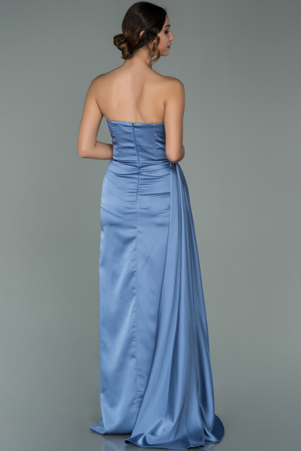 Indigo Mermaid Evening Dress ABU355