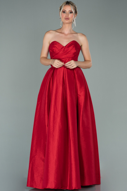 Long Red Evening Dress ABU2007