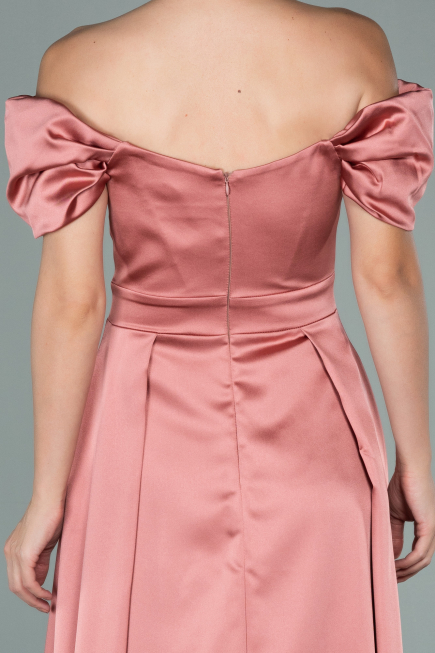 Onion Skin Long Satin Evening Dress ABU1716