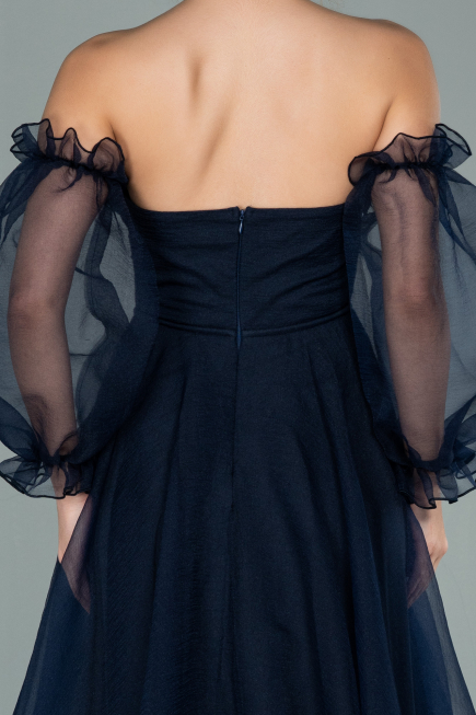 Long Navy Blue Evening Dress ABU2076