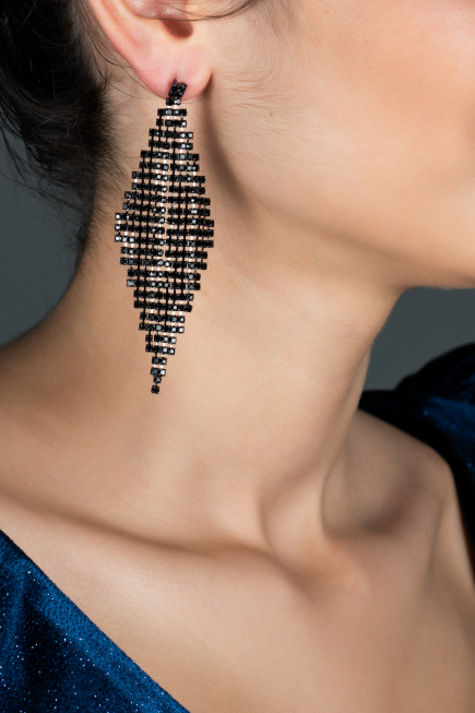 Black Earring UK441