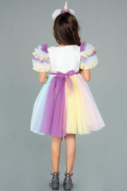 Short Rins Girl Dress ABK1056
