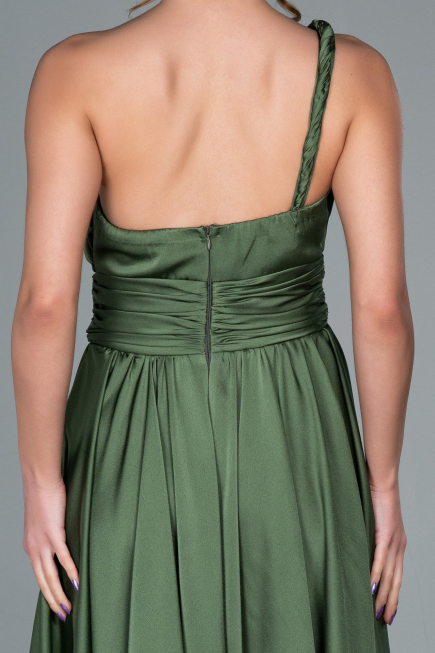 Olive Drab Long Engagement Dress ABU1142