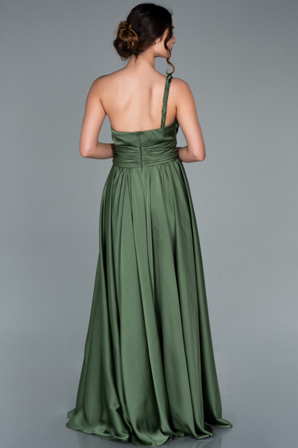 Olive Drab Long Engagement Dress ABU1142