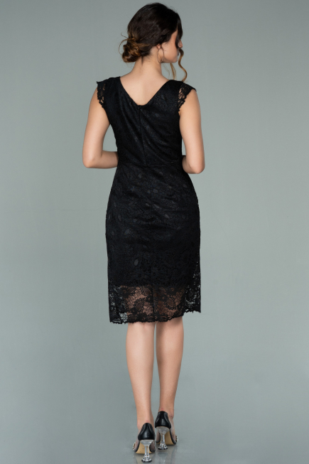 Black Short Evening Dress ABK010