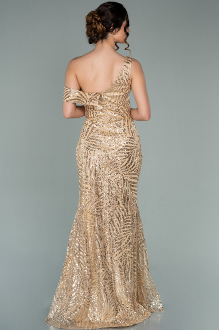 Long Gold Evening Dress ABU2151