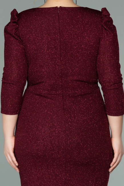 Short Burgundy Oversized Evening Dress ABK1246