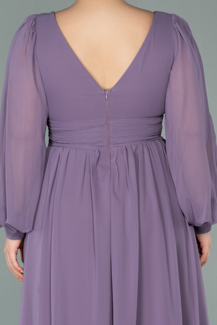 Long Lavender Chiffon Evening Dress ABU1702