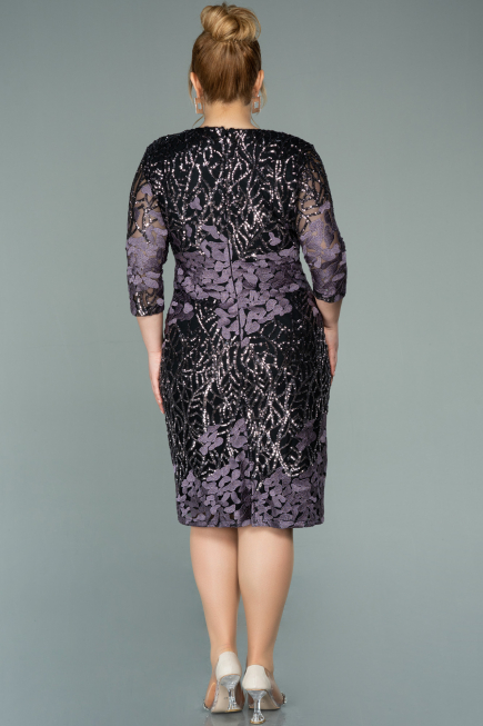 Short  Scaly Plus Size Evening Dress ABK1284