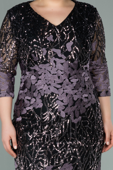 Short  Scaly Plus Size Evening Dress ABK1284