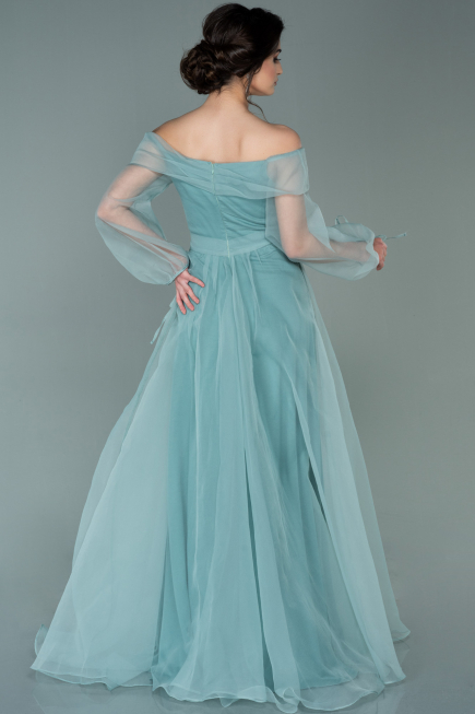 Mint Long Engagement Dress ABU1468
