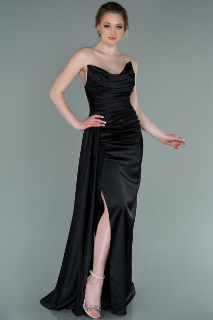 Black Mermaid Evening Dress ABU361