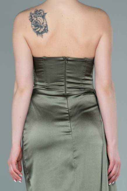 Oil Green Mermaid Evening Dress ABU361