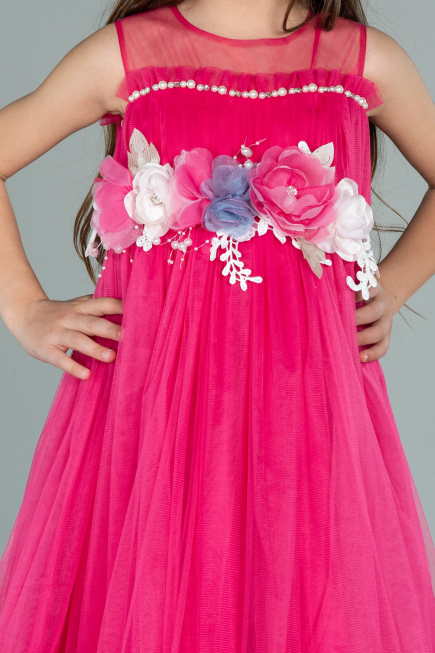 Long Fuchsia Girl Dress ABU2291