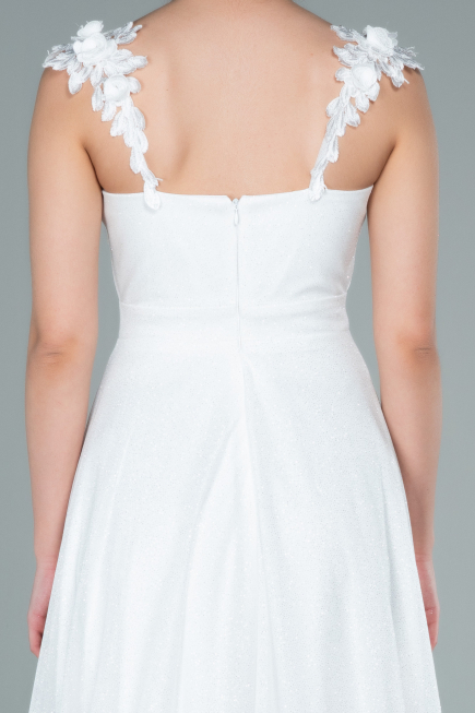 Long White Evening Dress ABU2307