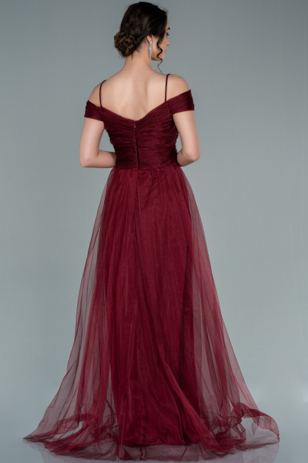 Long Burgundy Evening Dress ABU2336