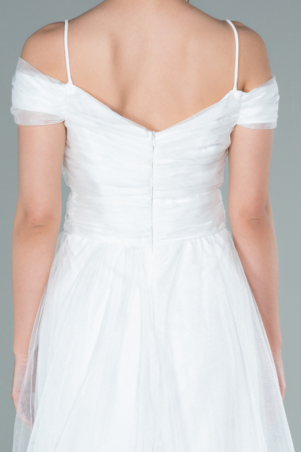 Long White Evening Dress ABU2336