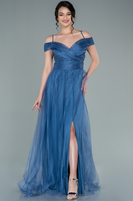 Long Indigo Evening Dress ABU2336