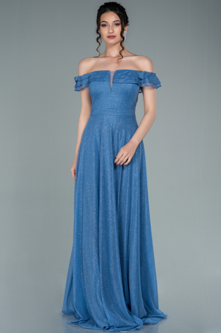 Long Indigo Evening Dress ABU2351