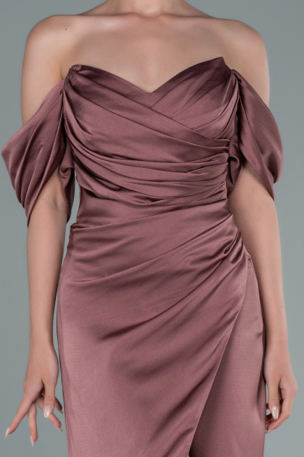 Midi Mink Satin Invitation Dress ABK1404