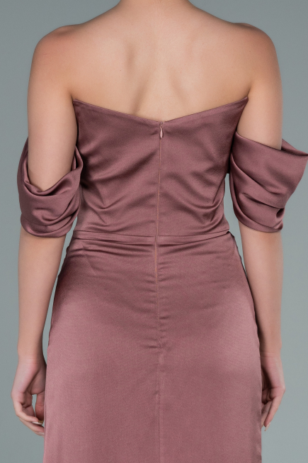 Midi Mink Satin Invitation Dress ABK1404
