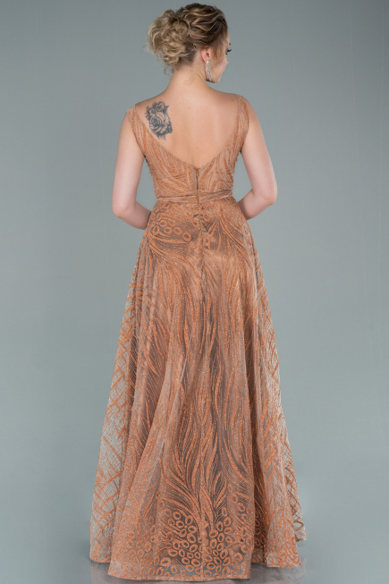 Long Gold Evening Dress ABU2418