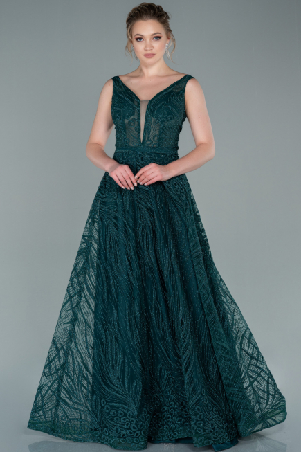 Long Emerald Green Evening Dress ABU2418