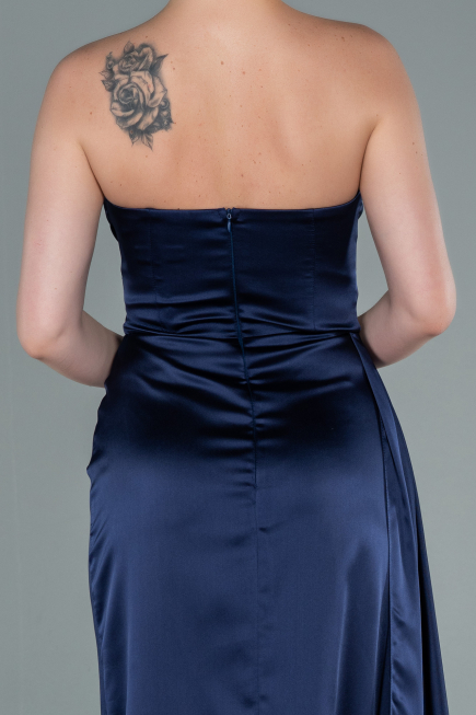 Navy Blue Mermaid Evening Dress ABU370