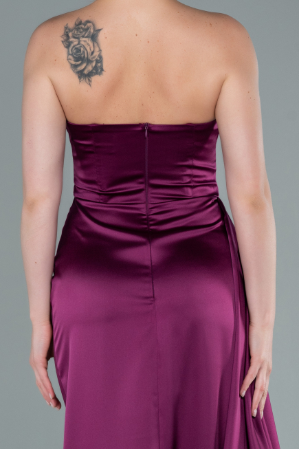 Plum Mermaid Evening Dress ABU370