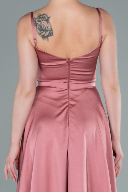 Onion Skin Long Satin Evening Dress ABU1601