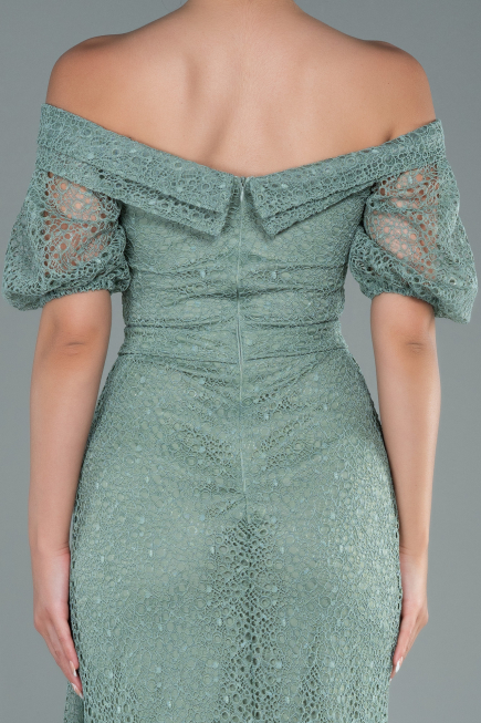 Long Turquoise Dantelle Evening Dress ABU2427