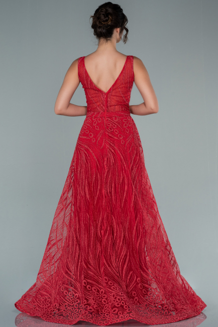 Red Long Evening Dress ABU2418