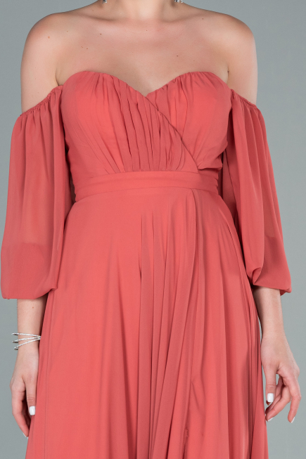 Long Onion Skin Chiffon Prom Gown ABU2457
