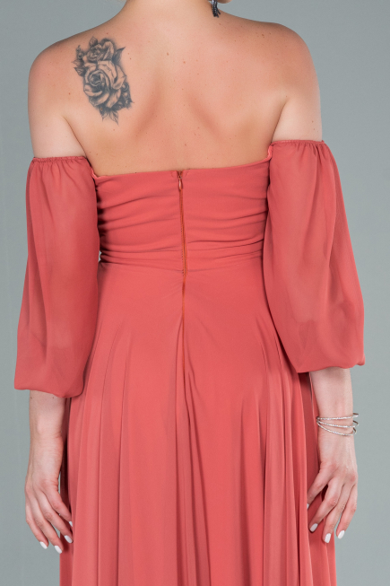 Long Onion Skin Chiffon Prom Gown ABU2457