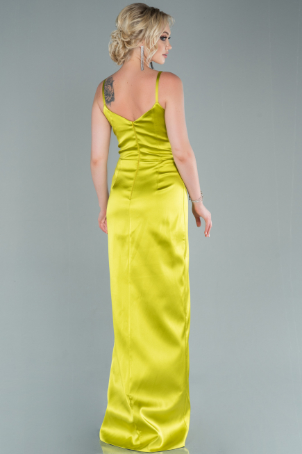 Pistachio Green Long Engagement Dress ABU564