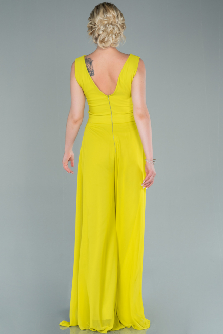 Pistachio Green Chiffon Invitation Dress DS1300