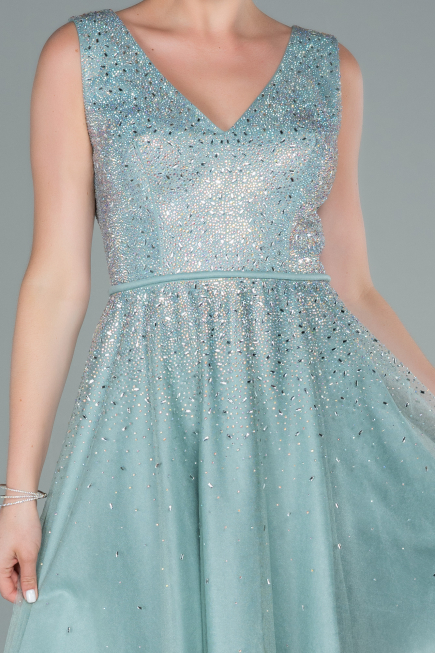Short Turquoise Invitation Dress ABK1451