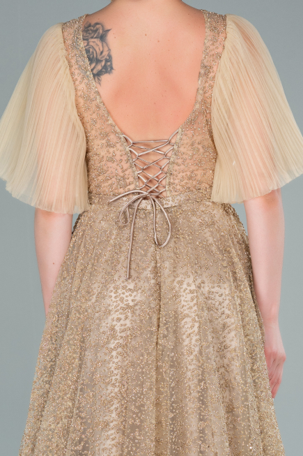 Long Gold Evening Dress ABU2472