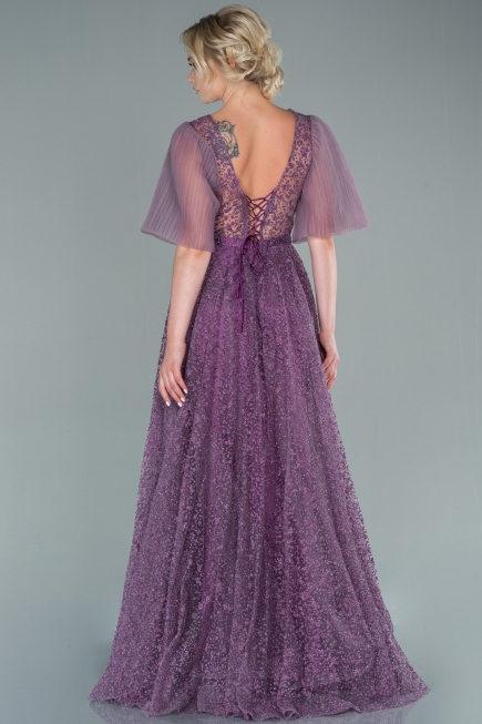 Long Lavender Evening Dress ABU2472