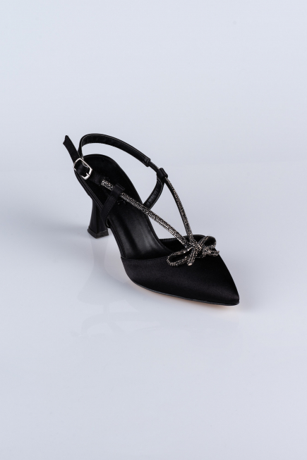 Fuchsia Satin Evening Shoe AB1084