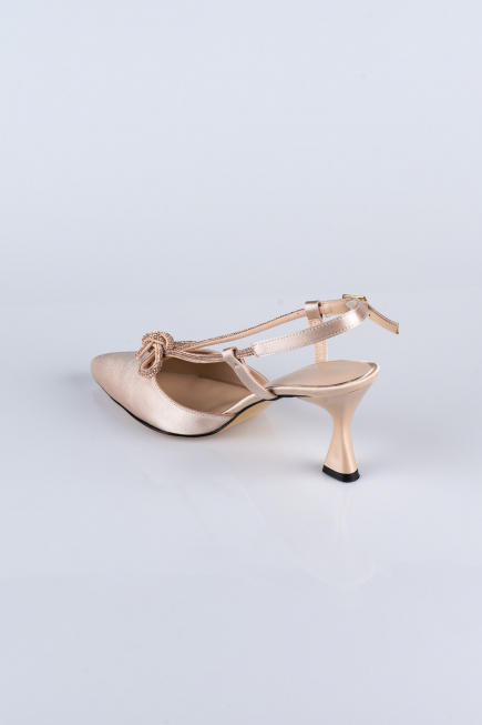 Mink Satin Evening Shoe AB1084