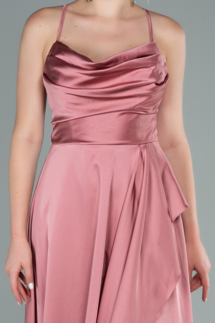Onion Skin Long Satin Evening Dress ABU1843