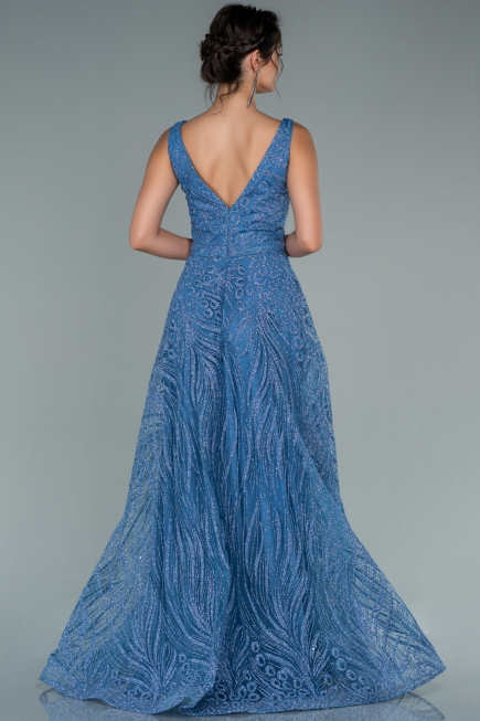 Long Indigo Evening Dress ABU2418